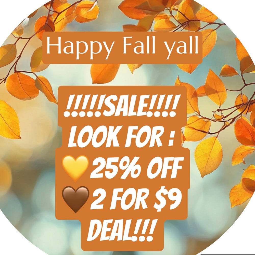 FALL SALE!!!